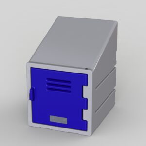 Plastic Food Locker – Slant Top Solid